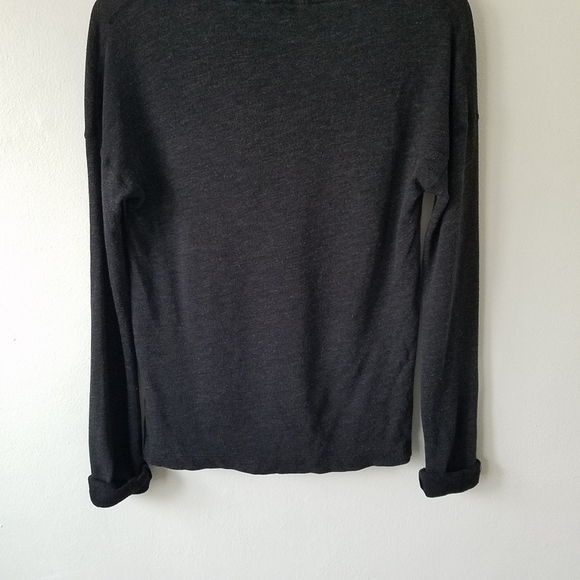 James Perse Cowl Neck Supima Longsleeve Pull-over Sweater - Picture 7 of 11